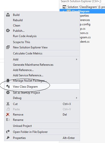create Class diagram 